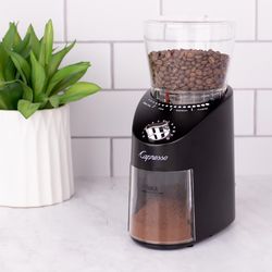 Capresso Matte Black Plastic 11 oz Coffee Grinder