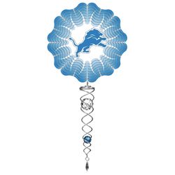 Spinfinity Designs Stainless Steel 14 in. Detroit Lions Wind Spinner Mini Set