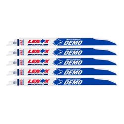 LENOX DEMOWOLF 12 in. Bi-Metal WAVE EDGE Reciprocating Saw Blade 10 TPI 5 pk