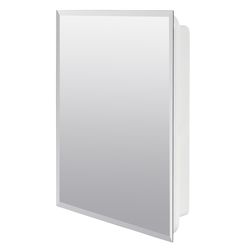 Zenna Home 20 in. H X 16 in. W X 3.75 in. D Rectangle Medicine Cabinet/Mirror
