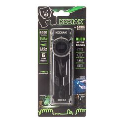 Kodiak 6000 lm Black LED Rechargeable Work Light Flashlight