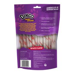 Dingo All Size Dogs Adult Rawhide Twists Chicken 50 pk