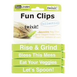 Linden Sweden Twixit Green Polypropylene Fun Clips Set