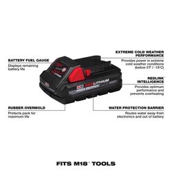 Milwaukee M18 REDLITHIUM CP3.0 3 Ah Lithium-Ion High Output Battery Pack 2 pc