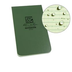 Rite in the Rain 3.25 in. W X 5.25 in. L Top Perfect Bound Green All-Weather Notebook