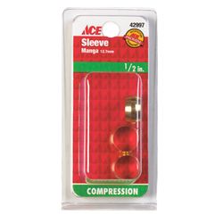 Ace 1/2 in. Compression Brass Sleeve