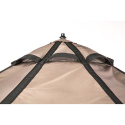 Pet Gazebo Polyester Kennel Cover Earth Taupe 60 in. H X 60 in. W X 60 in. D