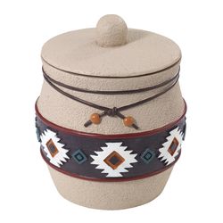 Avanti Linens Navajo Dance Multicolored Plastic Covered Jar