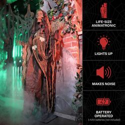 Haunted Hill Farm 5.2 ft. Standing Sonic Reaper Animatronic