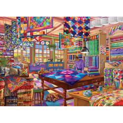 Eurographics The Quilt Workshop Jigsaw Puzzle Multicolored 500 pc