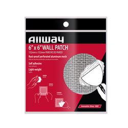 Allway 6 in. L X 6 in. W Fiberglass White Self Adhesive Drywall Mesh Patch