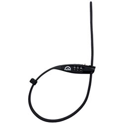 Squire .4 in. D X 17 in. L Vinyl Coated Steel Adjustable Locking Cable