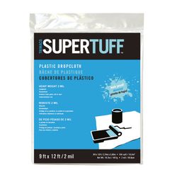 Trimaco SuperTuff 9 ft. W X 12 ft. L X 2 mil Plastic Drop Cloth 1 pk