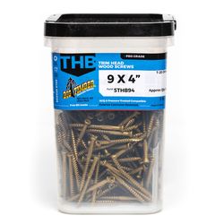 Big Timber No. 9 Sizes X 4 in. L Star Bronze Deep Wood Screws 310 pk