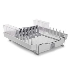 OXO Good Grips 19 in. L X 16 in. W X 5 in. H Gray Stainless Steel Dish Rack