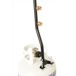 Flame King Brass/Steel 3 Outlet Post Pole Tree Stem Stand