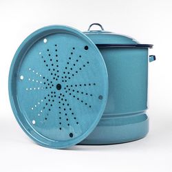 Cinsa Steel Steamer Set 15 qt Turquoise