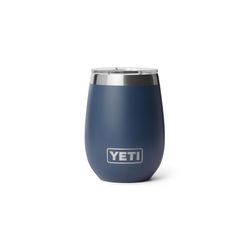 YETI Rambler 10 oz Navy BPA Free Ceramic Lined Wine Tumbler with MagSlider Lid
