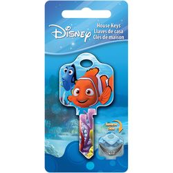 HILLMAN Disney Nemo House Key Blank 68 Double For Schlage Locks Multicolored