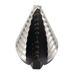 IRWIN Unibit 1/4 to 1-3/8 in. X 6 in. L High Speed Steel Step Drill Bit Hex Shank 1 pc