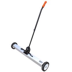 Magnet Source 36 in. Telescoping Push Type Magnetic Floor Sweeper with Release 195 lb. pull