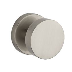 Baldwin Reserve Contemporary Knob Satin Nickel Privacy Knob
