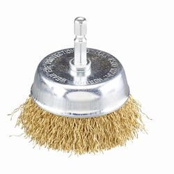 Norton Clipper 2 in. Coarse Crimped Wire Wheel Brush Brass 4500 rpm 1 pc