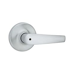 Kwikset Delta Lever Satin Chrome Privacy Lockset 1-3/4 in.