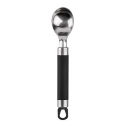 Core Kitchen Black/Silver Stainless Steel/TPR Ice Cream Scoop