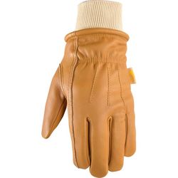 Wells Lamont Women's Indoor/Outdoor Winter Work Gloves Tan M 1 pair