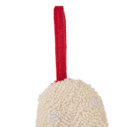 Glitzhome White Bone Christmas Stocking 13 in.