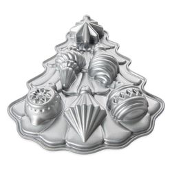 Nordic Ware 10 in. W X 13 in. L Vintage Ornament Cakelet Pan Silver
