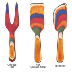 Totally Bamboo Baltique Marrakesh Multicolored Bamboo Cheese Tool Set