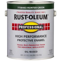 Rust-Oleum Professional Indoor and Outdoor Gloss Hunter Green Protective Paint 1 gal