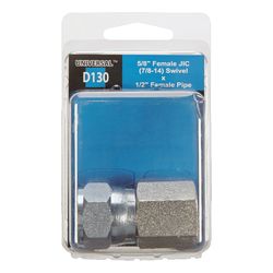 Apache Steel 5/8 in. D X 1/2 in. D Hydraulic Adapter 1 pk