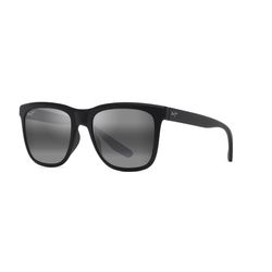 Maui Jim Pehu Sunglasses Unisex Black Frame Neutral Gray Lens Polarized