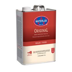 Waterlox Medium Clear Fully-Transparent Oil-Based Wood Finish 1 qt