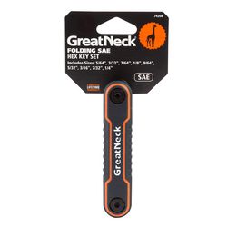 GreatNeck SAE Hex Key Set 9 pc