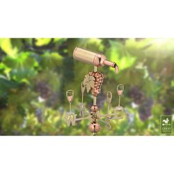Good Directions Polished Brass/Copper 23 in. Wine Bottle Weathervane For Roof