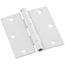 National Hardware 3-1/2 in. L White Door Hinge 3 pk
