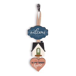 P Graham Dunn 12 in. H X 5 in. L Multicolored Wood String Sign