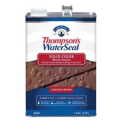Thompson's WaterSeal Solid Chestnut Brown Water-Based Acrylic/Alkyd/Urethane Waterproofing Wood Stai