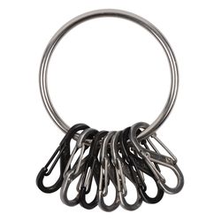 Nite Ize BigRing Stainless Steel Black/Silver Big Ring Key Ring