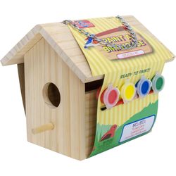 T.S. Shure Paint A Birdhouse Kit Brown 3 pc