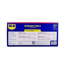 WD-40 12 in. L X 12 in. W Microfiber Auto Cleaning Cloth 50 pc