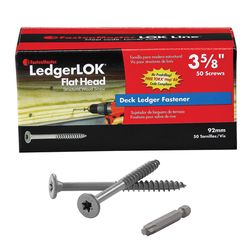 FastenMaster LedgerLok No. 12 each X 3-5/8 in. L Torx Ttap Epoxy Coarse Wood Screws 1 pk