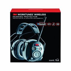 3M WorkTunes 24 dB Soft Foam Bluetooth Earplugs/Earphones w/Mic Black 1 pair