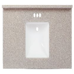 Arstar Charlotte Cultured Marble Vanity Top 49 in. W X 22 in. D Latte