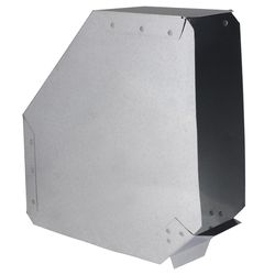 Imperial 3-1/4 in. D X 3-1/4 in. D 90 deg Galvanized Steel Wall Stack Elbow