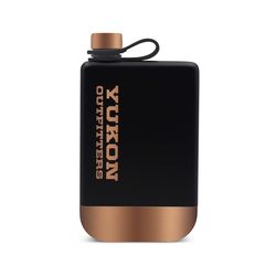 Yukon Outfitters 9 fl. oz. Black/Gold Stainless Steel Flask